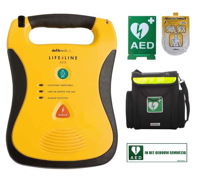 Defibtech Lifeline - Halfautomatische AED met Tas
