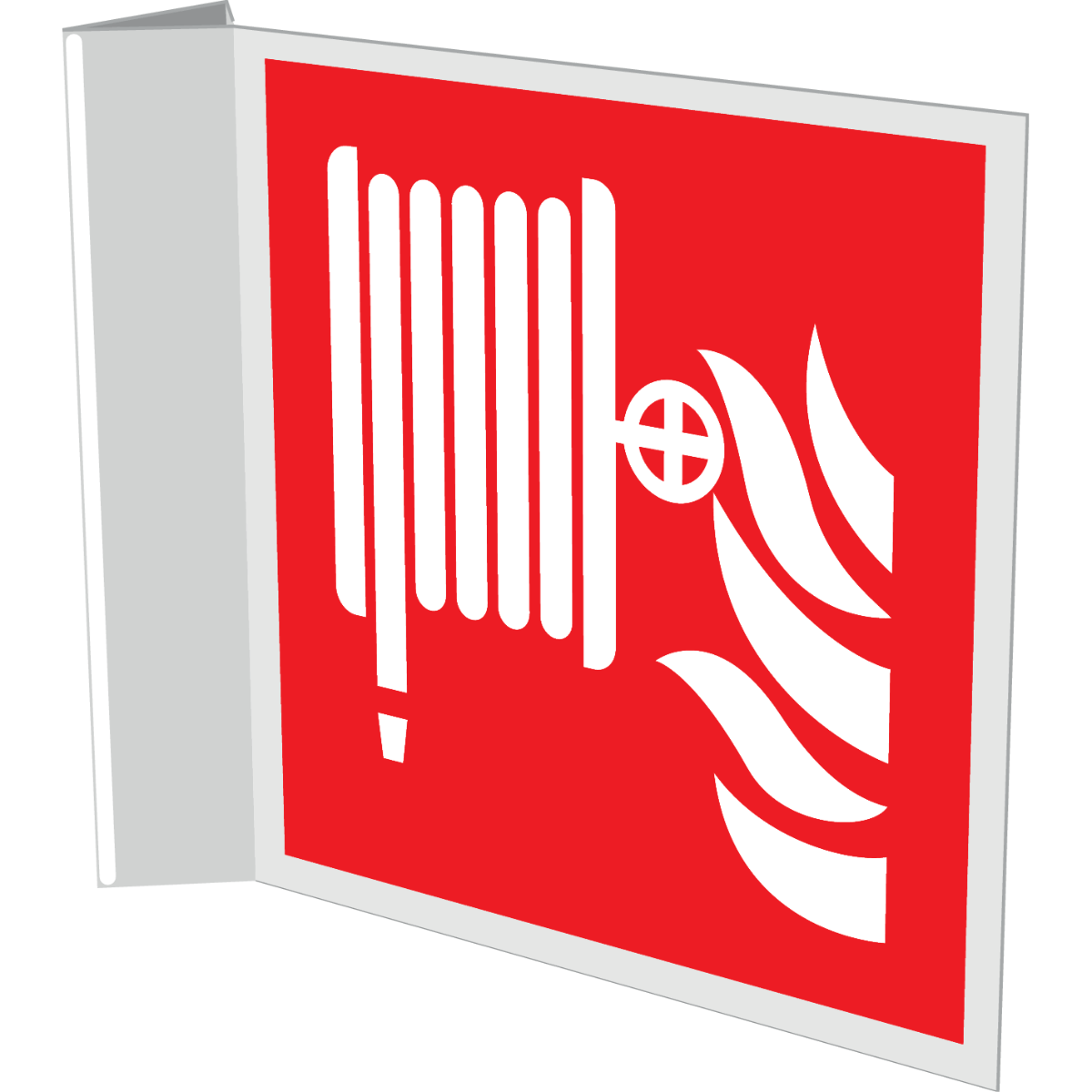 Pictogram Brandslanghaspel - bordje haaks 20 x 20 cm