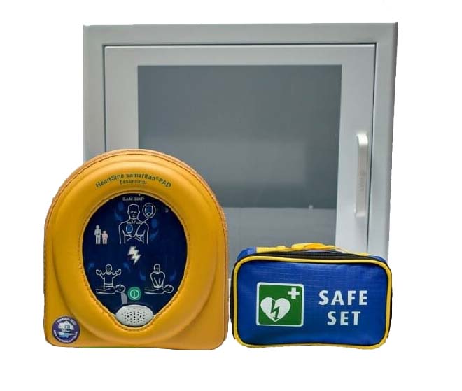HeartSine Samaritan PAD 500P AED met Kast