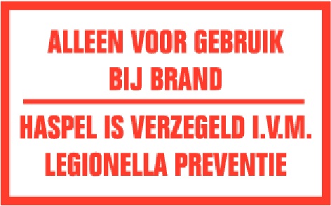 Pictogram Legionella Preventie - Sticker 10 x 6 cm