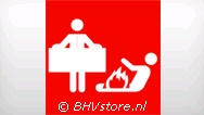 Pictogram Blusdeken - sticker 20x20cm