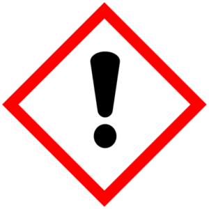 Pictogram - Gevaar Irritatie Inademen Sticker Vinyl 25x25cm