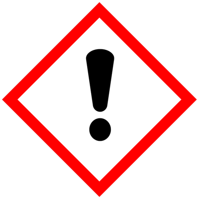 Pictogram - Gevaar Irritatie Inademen Sticker Vinyl 25x25cm