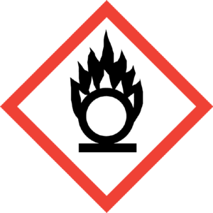Pictogram Oxiderende Stoffen- Bordje 25x25cm