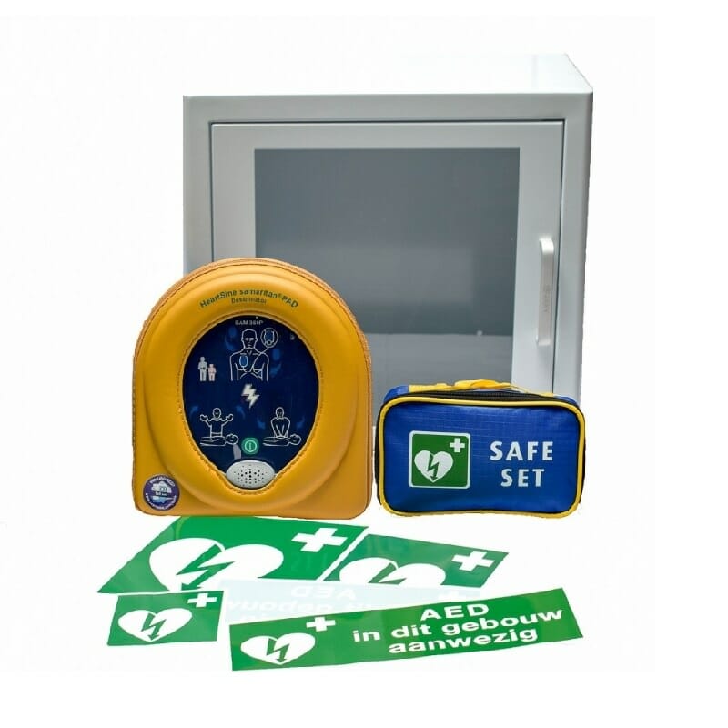 HeartSine Samaritan PAD 500P actie pakket met kast