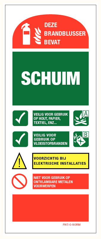 Gebruiksaanwijzing Schuimblusser
